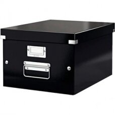 Archyvinė dėžė Leitz, 281x369x200mm, A4, juoda, nuimamas dangtis  0830-208