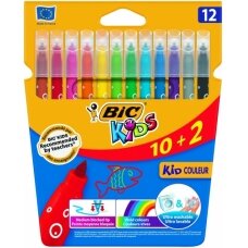 Bic Spalvoti flomasteriai Kids Couleur 12 spalvų rinkinys 103226