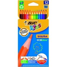 Bic Spalvoti pieštukai Kids Evolution 12 spalvų rinkinys 8290291