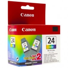 Canon BCI-24C 6882A009 Rašalinė kasetė, Trispalvė Cyan, Magenta, Yellow, 2vnt/pak.