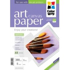Dekoratyvinis popierius ColorWay drobė, A4, 380g, blizgus (5)  0710-615