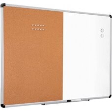 Ecost prekė po grąžinimo, Amazon Basics kombinuota magnetinė sausai trinama lenta / kamštinė lenta 3