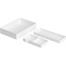 Ecost prekė po grąžinimo, Amazon Basics plastikinių stalo organizatorių rinkinys - priedų dėklas / p