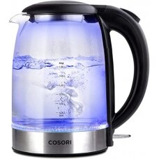 Ecost prekė po grąžinimo COSORI elektrinis stiklinis virdulys, 3000 W, 1,5 l, su mėlynu šviesos dio