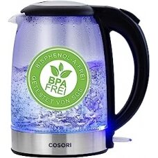 Ecost prekė po grąžinimo COSORI stiklinis virdulys su atnaujintu nerūdijančio plieno filtru ir vidi