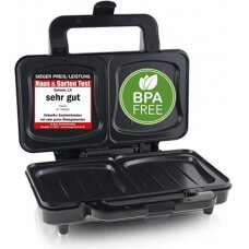 Ecost prekė po grąžinimo Emerio XXL sumuštinių skrudintuvas tinka visų dydžių skrebučiams, be BPA,