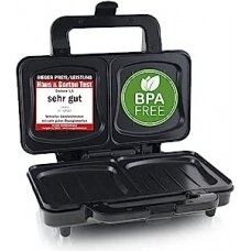 Ecost prekė po grąžinimo Emerio XXL sumuštinių skrudintuvas tinka visų dydžių skrebučiams, be BPA,