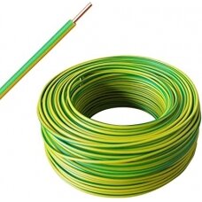 Ecost prekė po grąžinimo H07VU 1 x 4 mm²  šerdies kabelio tvirtas kietas viela  žalia/geltona  nuo 1
