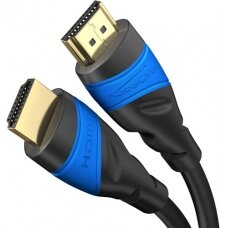 Ecost prekė po grąžinimo, KabelDirekt 609613458231 HDMI kabelis 15 m HDMI A tipo (standartinis) juod