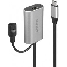 Ecost prekė po grąžinimo Lindy 43271 5M USB 3.1 nuo C tipo iki C aktyvaus pratęsimo kabelio juodas/s