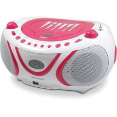 Ecost prekė po grąžinimo, Metronic Radio CD-MP3 - Boombox - pop rožinis