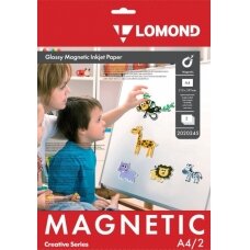 Fotopopierius Lomond Magnetic Inkjet Paper su magnetiniu sluoksniu A4/2 Blizgus