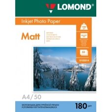 Fotopopierius Lomond Photo Inkjet Paper Matinis 180 g/m2 A4, 50 lapų
