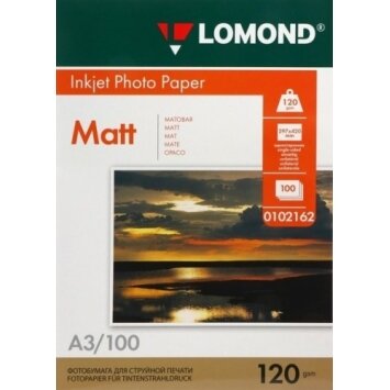 Fotopopierius Lomond Photo Inkjet Paper Matinis 120 g/m2 A3, 100 lapų