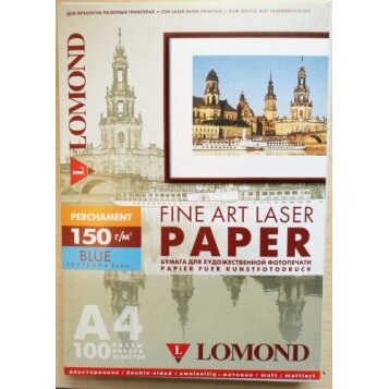 Fotopopierius Lomond Fine Art Laser Paper 150 g/m2 A4, 100 lapų, Perchament Blue, dvipusis