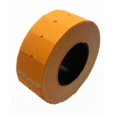 Kainų etiketės 21.5x12mm (5), oranžinės, stačiakampės