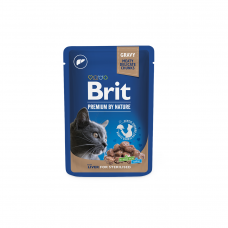 Komsevuotas maistas katėms Brit Premium Liver for Sterilised 100g