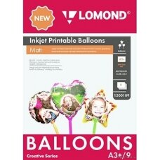 Oro balionai Lomond Inkjet Printable Baloons rašaliniams sp. A3+, 9 lapų (Ball/Heart/Star) dvipusis