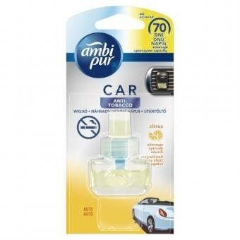 Oro gaiviklio automobiliams pakeitiklis AMBI PUR Car Citrus Anti-tobacco, 7 ml