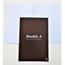 Sąsiuvinis segtas užrašams linija Double A  Buddy  notebook 158x235mm, 70 g, 24 lapų. Viršelis inten