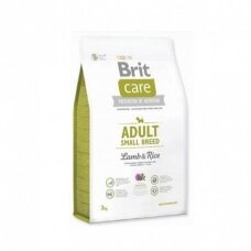 Sausas ėdalas šunims BRIT Care Adult Small Breed Lamb & Rice, 3 kg