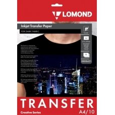 Termopernešimo popierius Lomond Thermotransfer Inkjet Paper A4, 10 lapų, tamsiems audiniams